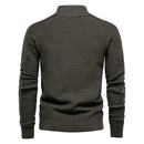 Knitted Mens Cardigan Cotton High Quality Button Mock Neck Sweater for Men New Winter Designer Cardigans Men