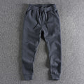 Plush thickened waffle casual pants for men warm youth leggings sports pants