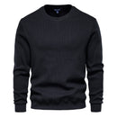 Cotton O-neck Sweatshirts Men Casual Solid Color Pullover Hoodies Men New Autumn Fashion Simple Brand Man Sweatshirt