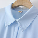 Basic Shirt For Women Solid Color Tops Loose Brief Chiffon Long Sleeve Blouses Autumn