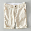 Linen Shorts Men Summer Loose Beach Holiday Shorts Man Casual Shorts