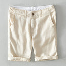 Linen Shorts Men Summer Loose Beach Holiday Shorts Man Casual Shorts
