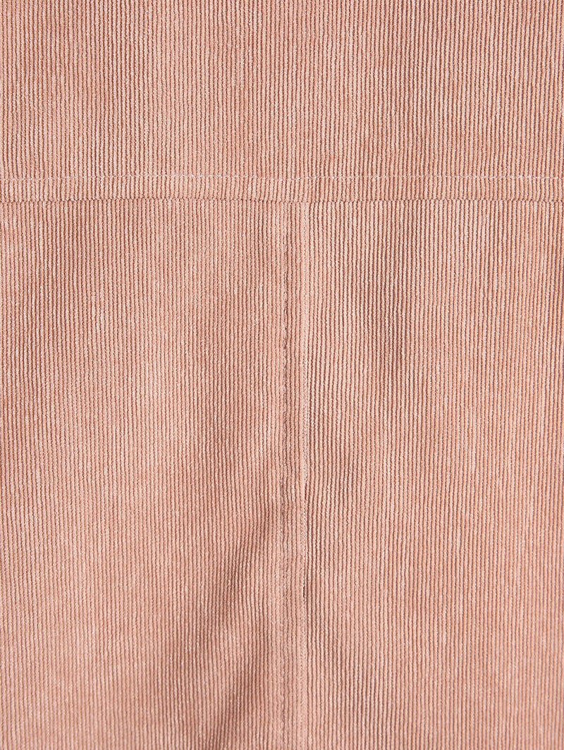 High Low Flap Details Corduroy Shacket Female Long Sleeve Single Breasted Shirt Jacket Spring