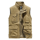 Tactical Cargo Vest Jacket Men Clothing Casual Jean Black Coats Work Vests For Men Winter