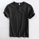 Summer Men Short Sleeve Simple Casual Loose Daily Solid All-Match Sportswear Breathable O-Neck Male T-Shirts