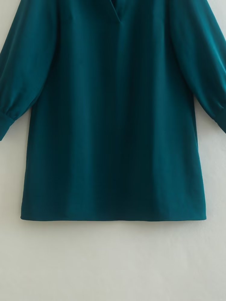 Solid Shirt Dress Women
