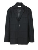 Women Black Shaped Spliced Blazer Lapel Long Sleeve Loose Fit Jacket Tide Spring Autumn