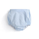 Summer Baby Boy Spanish Clothes Set Children White Cotton Shirt Peter Pan Collar Blue Linen Shorts Bloomers Outfits