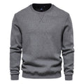 Cotton O-neck Sweatshirts Men Casual Solid Color Pullover Hoodies Men New Autumn Fashion Simple Brand Man Sweatshirt