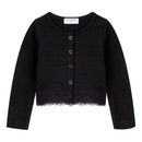 Little Girls Long Sleeve Bolero Shrug Lace Short Cardigan for Baby Girl Knitted Coat Thin Lace Solid Plain
