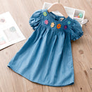 Baby Toddler Cutie Embroidered Floral Dress