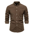 Retro Men Corduroy Shirt Single Pocket Casual Loose Shirt for Men Autumn Thicken Warm