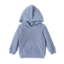 Toddler Boy Solid Pocket Design Hoodie Sweatshirt