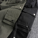 Workwear multi pocket casual pants men elastic loose leggings casual pants trend trouser