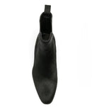 Real Fur Slip on Dress Wedding Business luxury Handmade wedge Chelsea Boots