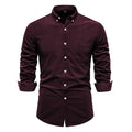 Retro Men Corduroy Shirt Single Pocket Casual Loose Shirt for Men Autumn Thicken Warm