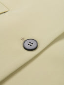 Women Green Mesh Spliced Blazer Lapel Long Sleeve Loose Fit Jacket Tide Spring Autumn