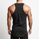 Solid Tank Top Men Stringer Tanktop Fitness Singlet Sleeveless Shirt Workout Man Undershirt Gym Clothing