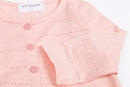 Little Girls Long Sleeve Bolero Shrug Lace Short Cardigan for Baby Girl Knitted Coat Thin Lace Solid Plain