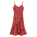 Bohemian Style Indie Folk Floral Rayon Cotton V-neck Flare Sleeve Collect Waist Maxi Dress Women