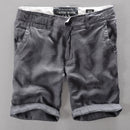 Linen Shorts Men Summer Loose Beach Holiday Shorts Man Casual Shorts