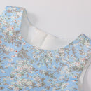 Summer Baby Girls Sundress Kids Floral Printed Sleeveless Dress with Big Bow Children Casual Soft Dresses Toddlers