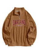 Men Hoodie Fall Winter Fleece Sweatshirts Letter Embroidery Turtleneck Hoodies Pullover