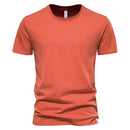 Cotton T Shirt for Men O-neck Soild Basic Men T-shirts with Short Sleeves Summer Tops Tees Men Clothes