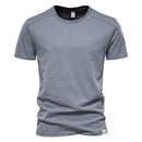 Cotton T Shirt for Men O-neck Soild Basic Men T-shirts with Short Sleeves Summer Tops Tees Men Clothes