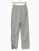 Spliced Wide Leg Trousers New Loose Fit Pants Women Tide Spring Autumn