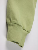 Women Green Striped Blouse New Lapel Long Sleeve Loose Fit Shirt Spring Autumn