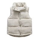 Kids Warm Vest Winter Girls Boys Thicken Waistcoat Corduroy Outerwear Vest Children Teens Cotton Jackets Coat for 2-8 years
