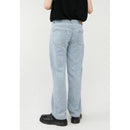 Men Fall/Winter New Mid Waist Straight Jeans Simple Casual Pants