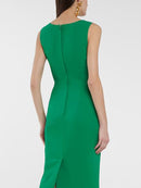 Solid Sleeveless Elegant Female Design Dress Temperament Evening Party Zipper Dresses Spring