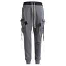 Cargo Pants Hip Hop Side Zipper Pocket Harem Joggers Sweatpants Streetwear Men Casual Trousers