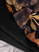 Floral Mesh Overlay Mini Cami Dress Adjustable Shoulder Strap Spaghetti Silhouette  A-Line for Women Clothes