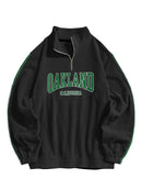 Men Hoodie Fall Winter Fleece Sweatshirts Letter Embroidery Turtleneck Hoodies Pullover