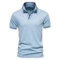Men Solid Color Short Sleeve Classic Mens Polos New Summer Polo Shirt Men Clothing