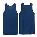 Retro Indigo Vest Men Handmade Plant Blue Dyeing Tank Tops O-Neck Sleeveless Tees Casual Streetwear