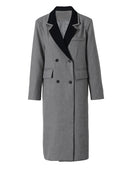 Women Long Blazer Lapel Long Sleeve Loose Fit Jacket Spring Autumn