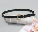 Leather Metal Buckle Long Wide Belt Personality Women Tide All-match Spring Autumn
