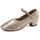 Women Tango Modern Girls Salsa Latin Ballroom Dance Shoes Ladies Low Heel Soft Dancing Shoes Comfortable Gold Silver