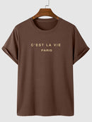 Men Cotton Short Sleeve T-Shirt Solid Color Tee Casual O-Neck Basic Sports Tops Unisex Style Shirts