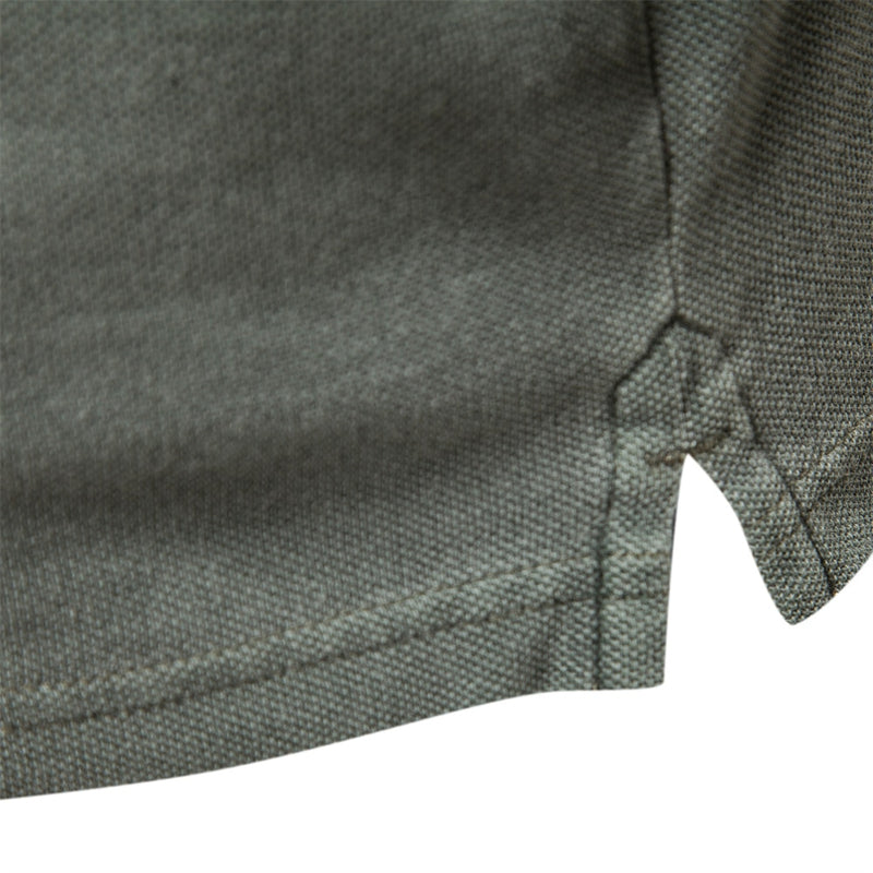 Cotton Solid Color Men Polo Shirts Casual Short Sleeve Turndown Men Shirts Streetwear Polos for Men