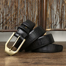 3.8CM Thick Real Genuine Leather Strap Male Belt Men Luxury Designer Belts For Jeans Pin Buckle Ceinture