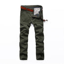 Spring Summer Men Solid Military Classical Pants Simple Casual Loose Versatile Straight Trouser