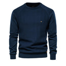 Cotton Drop Sleeve Sweater Men Casual Solid Color Basic Pullovers Knitted Sweaters Male New Winter Quality Mens Sweater