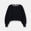 Women Crystal Front Wool Short Rhinestone Cardigan High Quality Knitted Top Shines Winter Sweater Clothing