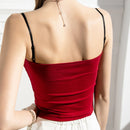 Womens Solid Female Slim Sleeveless Casual Vest Solid Crop Lower Cut Top For Ladies Fitness Vest Summer