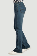 Mens Flare Jeans Man Vintage Trousers High Waist Flares Jeans For Men Bootcut Blue Jeans